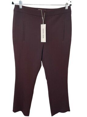 Veronica Beard Arte Pant Dark Currant Size 10 Slim Fit MSRP$498 NWT